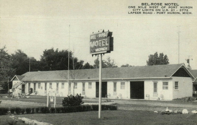 Bel-Rose Motel - Vintage Postcard (newer photo)